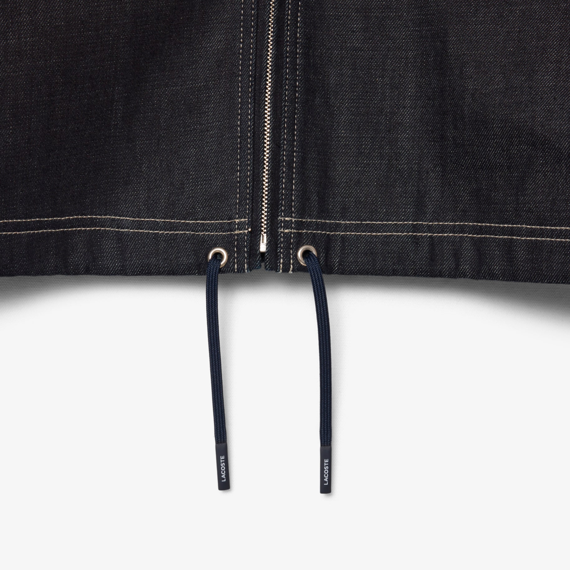 Oversized Zipped Denim Jacket image number 2