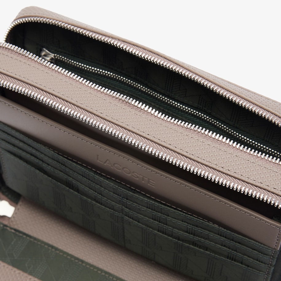 Chantaco Piqu&eacute; Leather Zipped Pouch image number 2