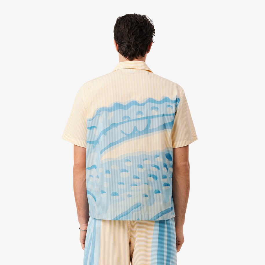 Relaxed Fit Striped Crocodile Shirt image number 2