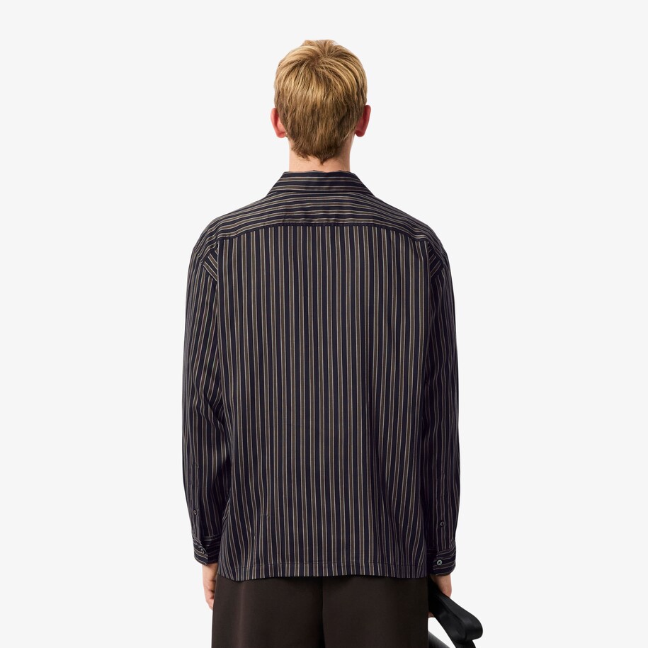 Relaxed Fit Striped Lyocell Shirt image number 2