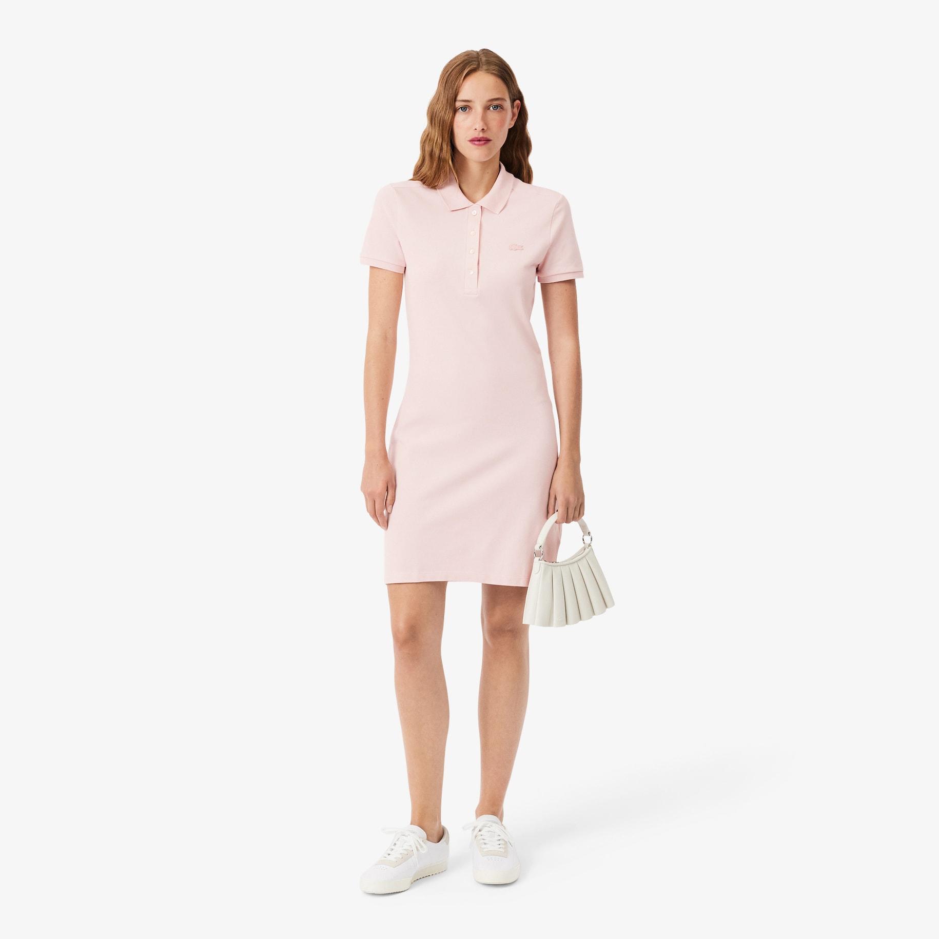 Slim Fit Stretch Mini Piqu&eacute; Polo Dress image number 0