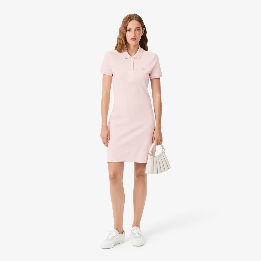 Slim Fit Stretch Mini Piqu&eacute; Polo Dress image number 0