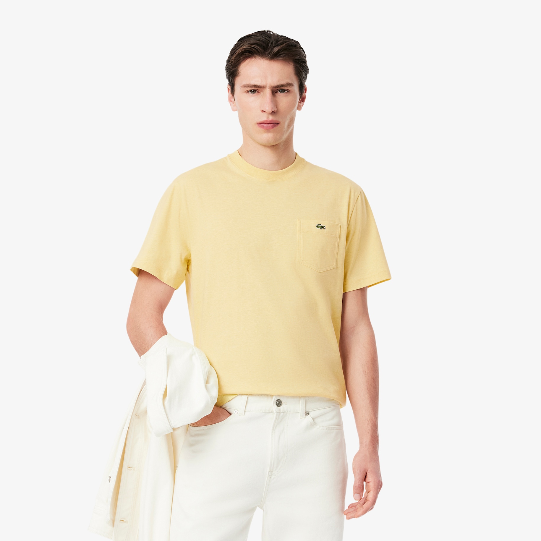 Cotton T-shirt with Breast Pocket image number 0