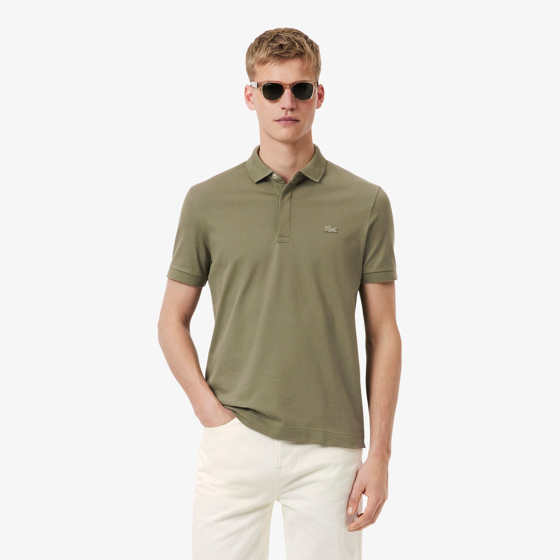 Regular Fit Paris Stretch Piqu&eacute; Polo Shirt image number 0