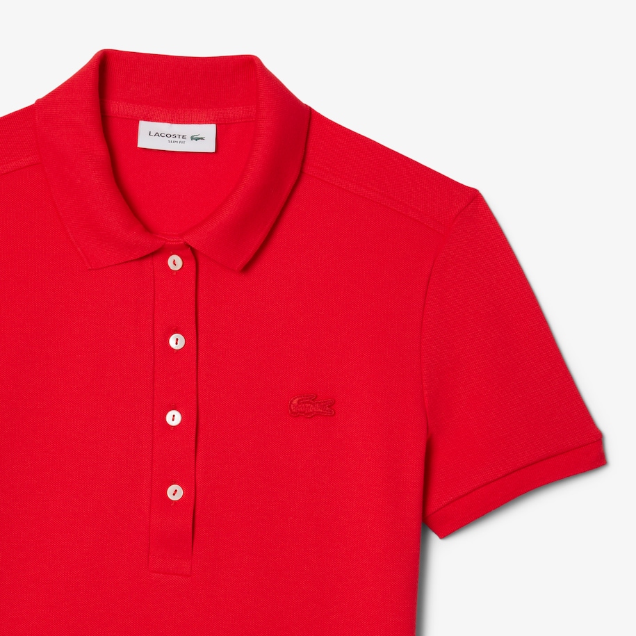 L.12.D Slim Fit Stretch Mini Piqué Polo Shirt image number 4