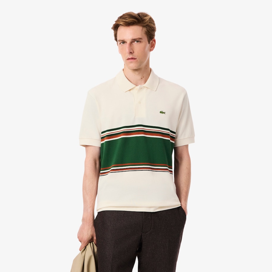 French Made Classic Fit Striped Polo Shirt image number 0
