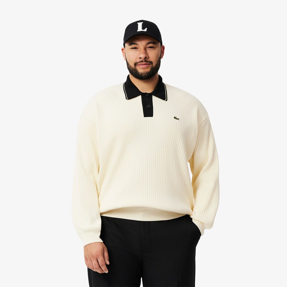 French Made Polo Collar Sweater image number 5