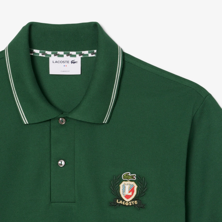 Classic Fit L.12.12 Embroidered Shield Polo Shirt image number 4