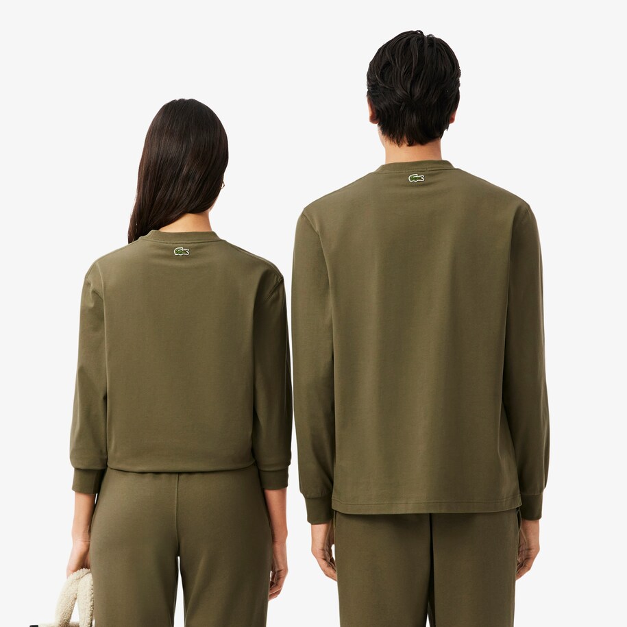 Long Sleeved Lacoste Print T-shirt image number 2