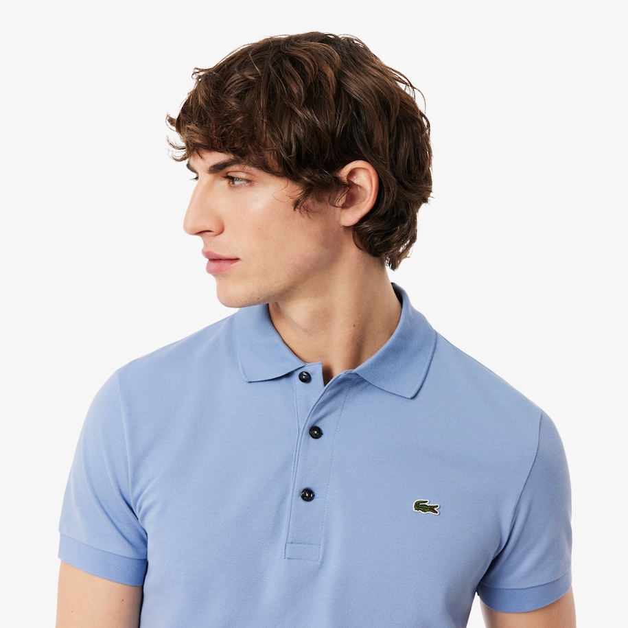 Slim Fit Stretch Piqu&eacute; Polo Shirt image number 1