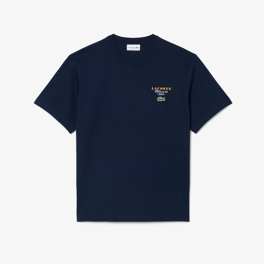 Embroidered Accent Tennis Print Jersey T-shirt image number 3