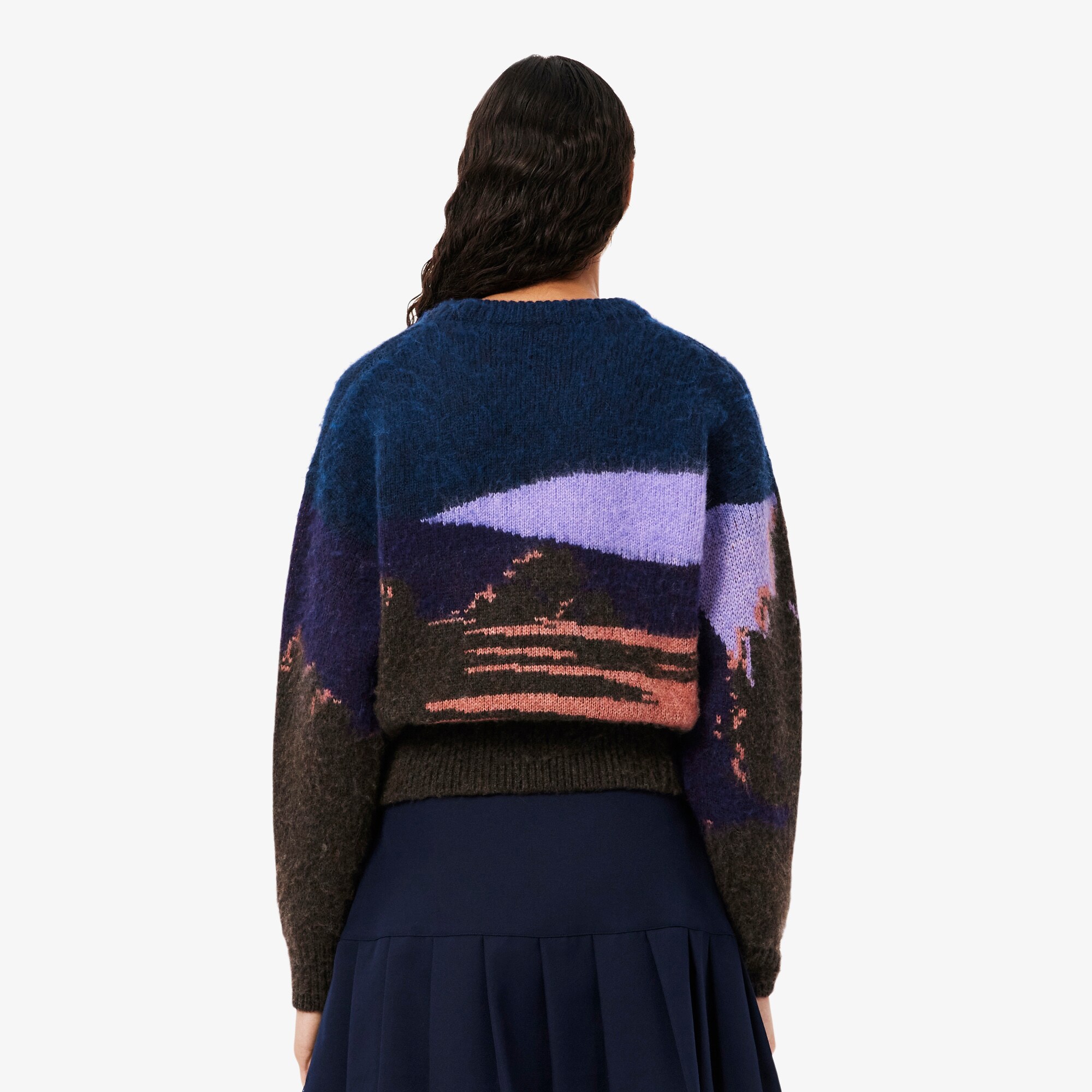 Landscape Jacquard Wool Sweater image number 2