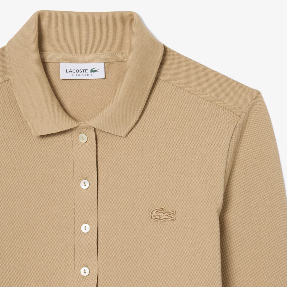 Women&rsquo;s Slim fit Stretch Piqu&eacute; Lacoste Polo Shirt image number 4