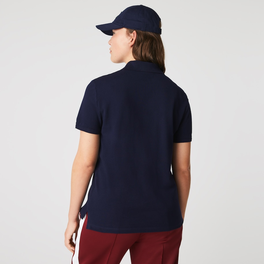 Women's Lacoste Regular Fit Soft Cotton Petit Piqué Polo Shirt image number 9