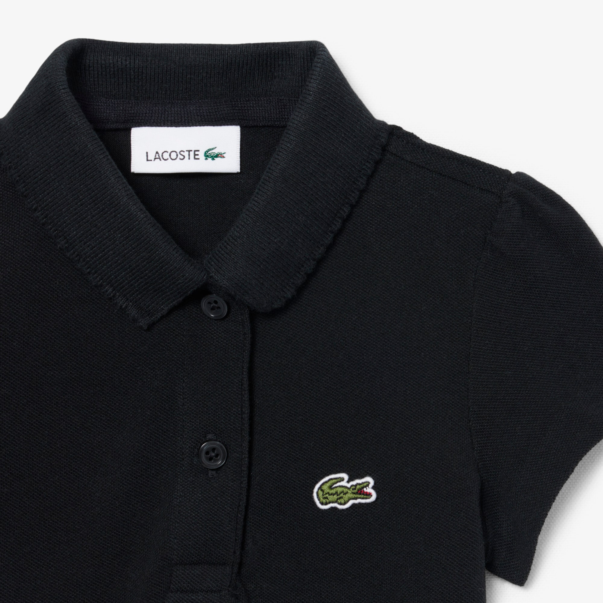 Scalloped Collar Piqu&eacute; Polo Shirt image number 2