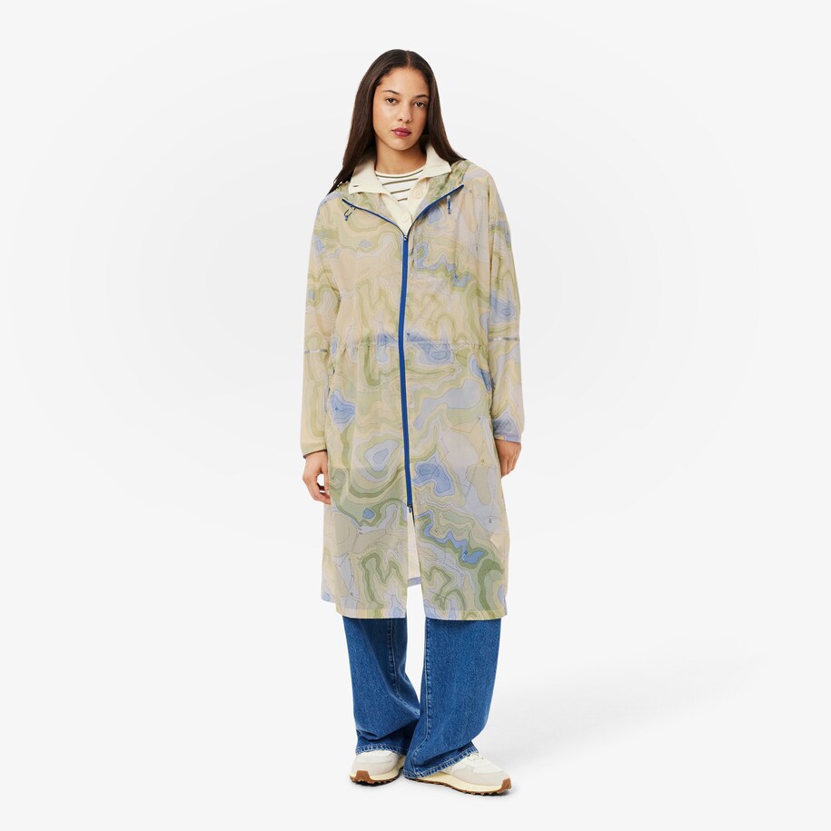 Long Oversized Packable Water-Repellent Parka image number 0