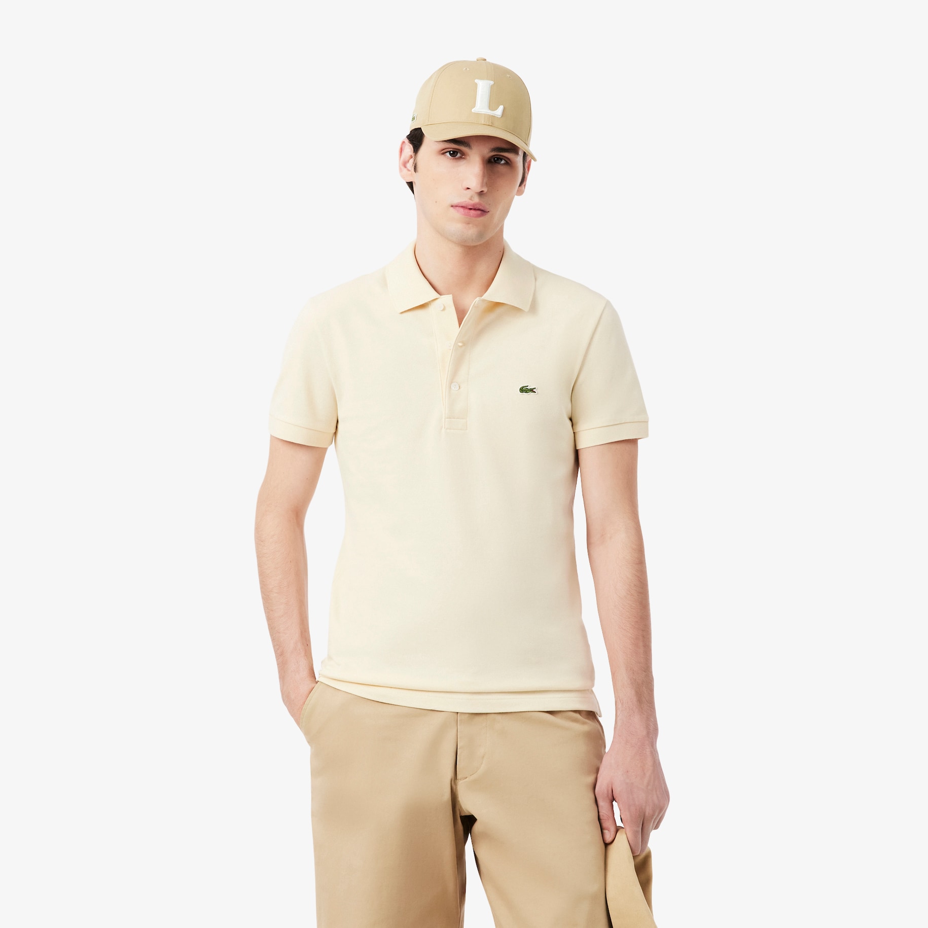 Slim Fit Stretch Mini Piqu&eacute; Polo Shirt image number 0