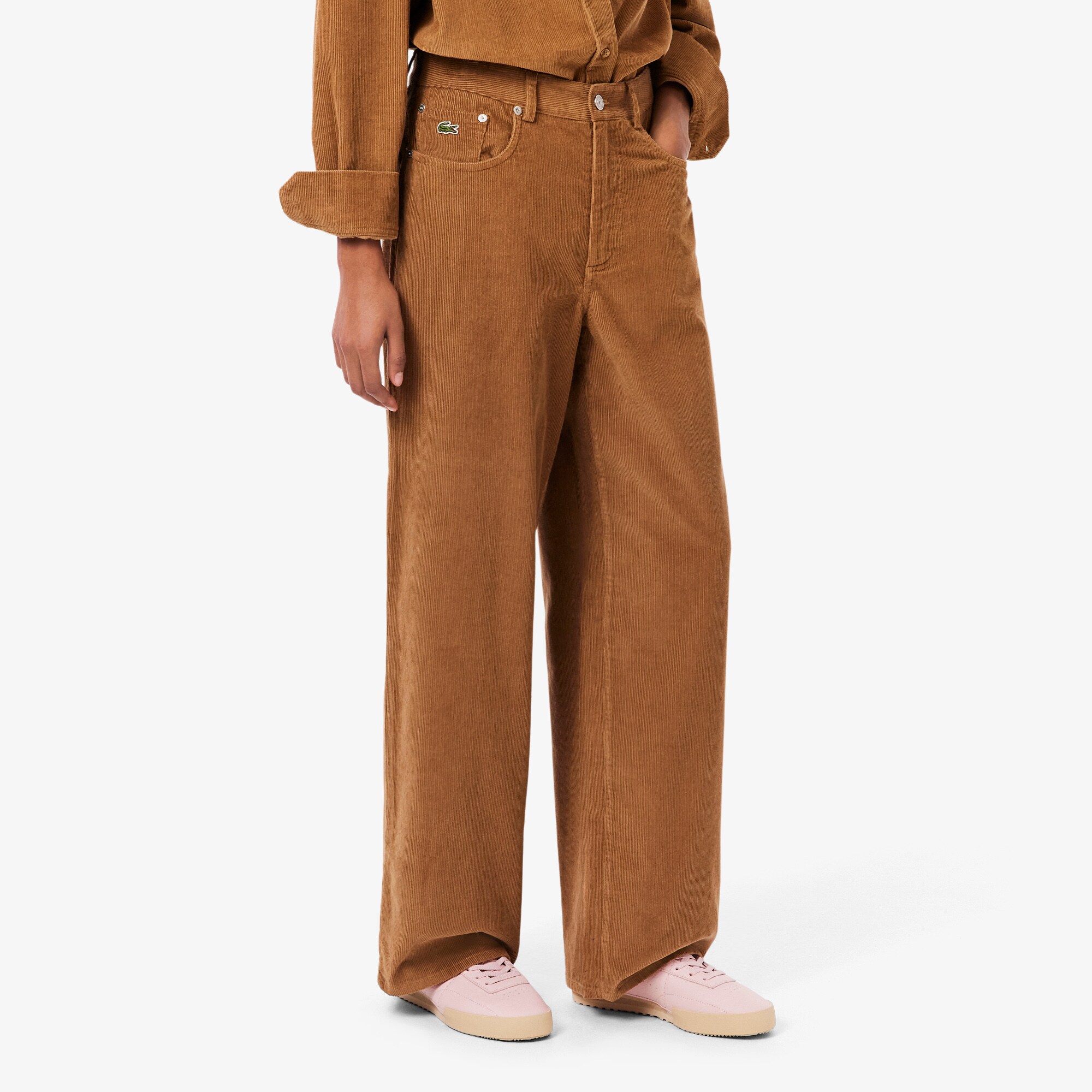 Wide Fit Corduroy Pants image number 1