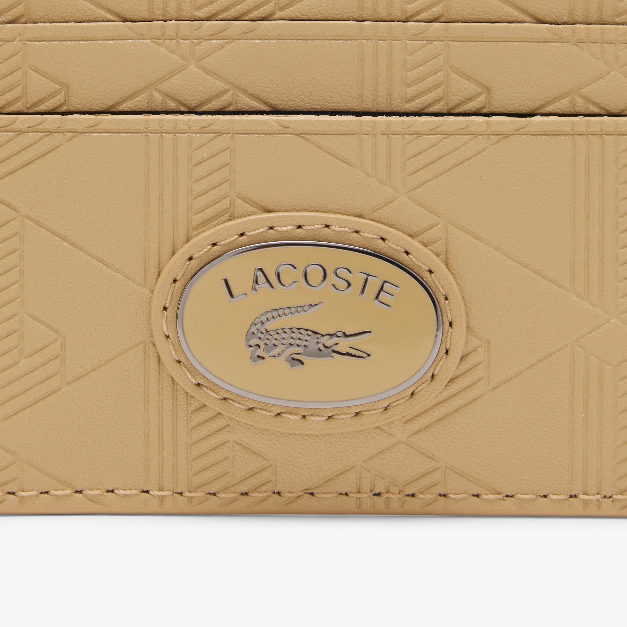 Leather Monogram Print Card Holder image number 2