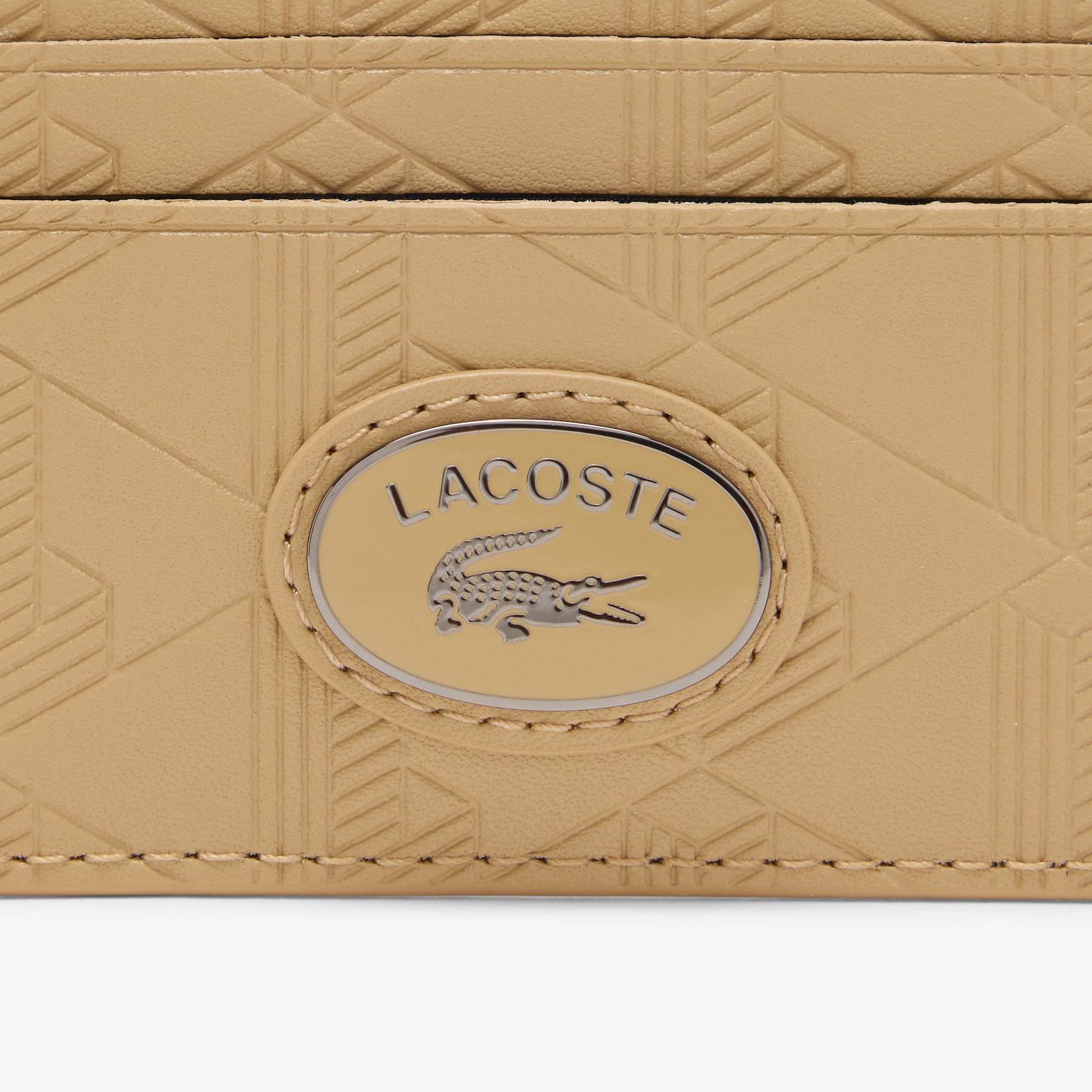 Leather Monogram Print Card Holder image number 2
