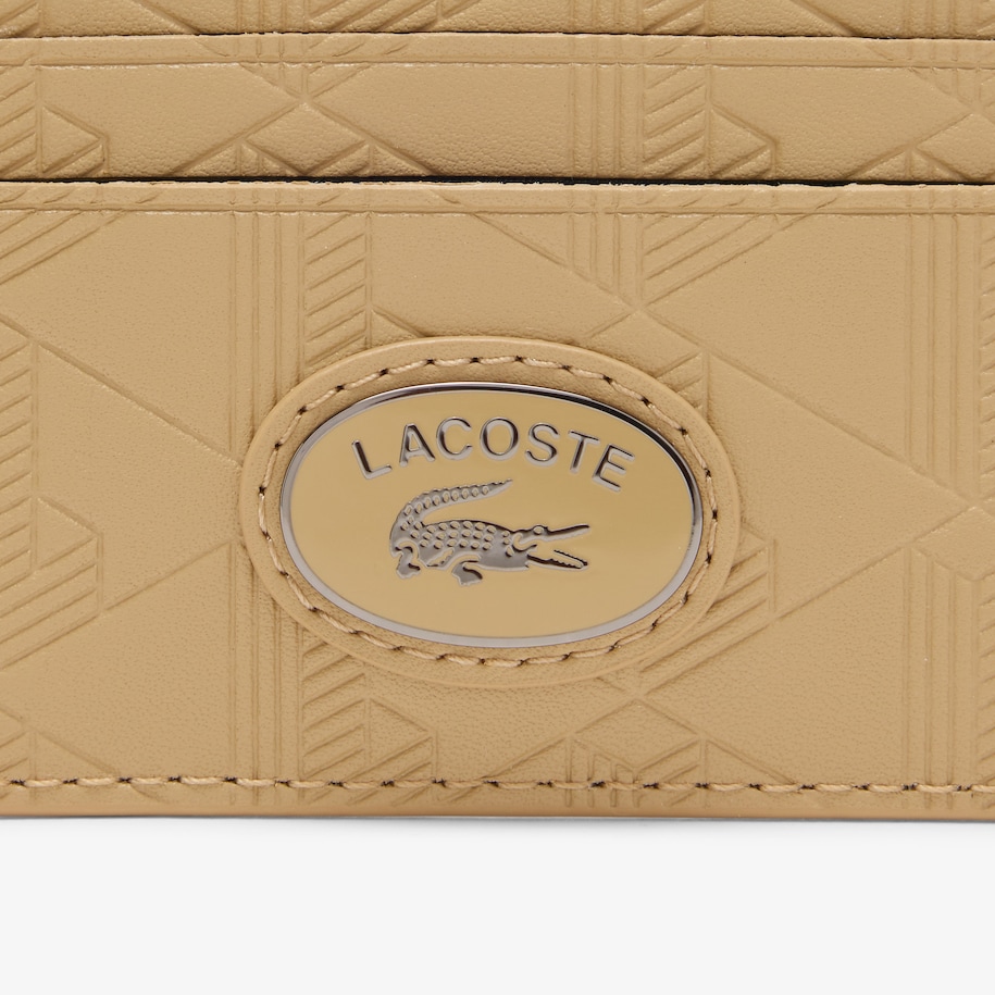 Leather Monogram Print Card Holder image number 2
