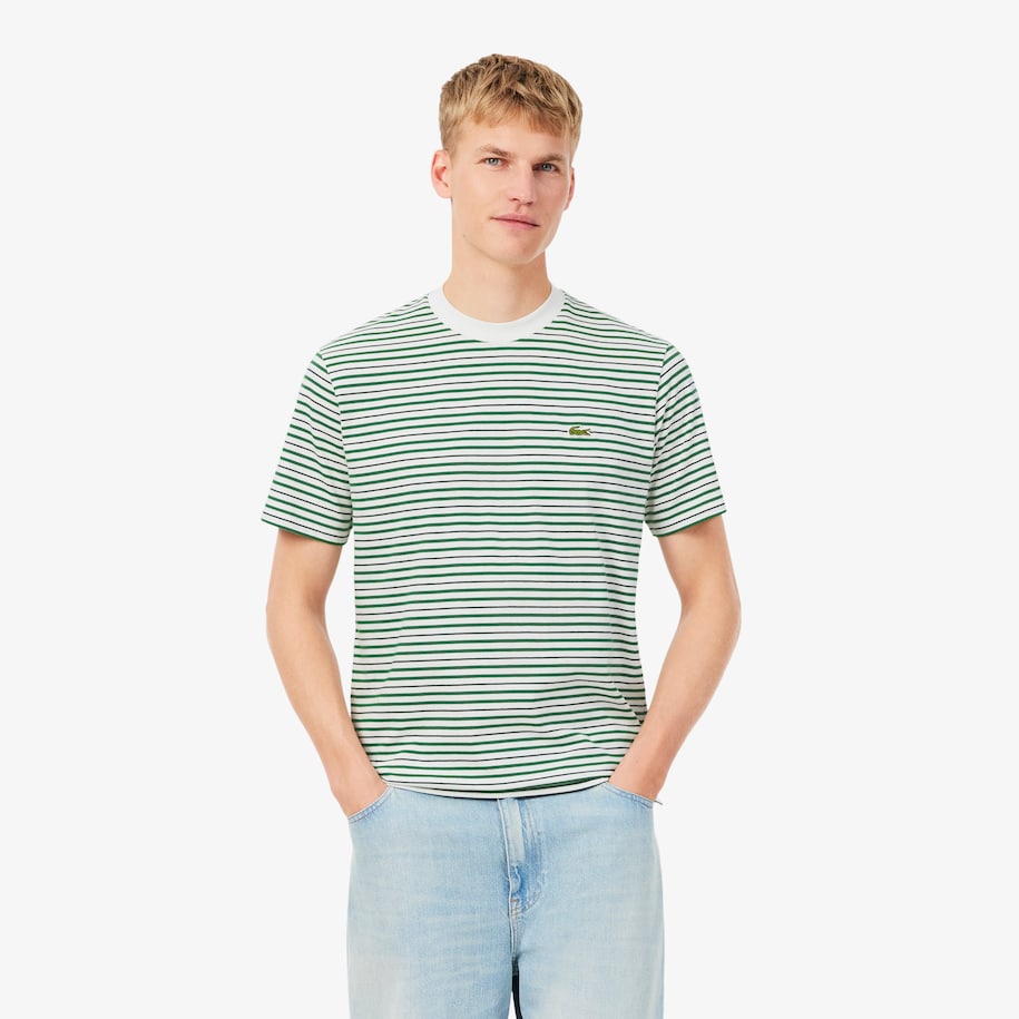 Striped Cotton T-shirt image number 0