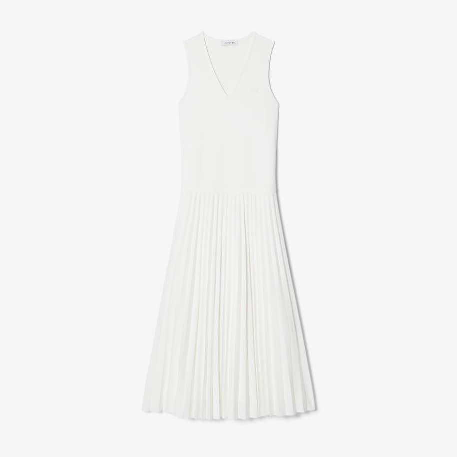Long Sleeveless Pleated Dress image number 0