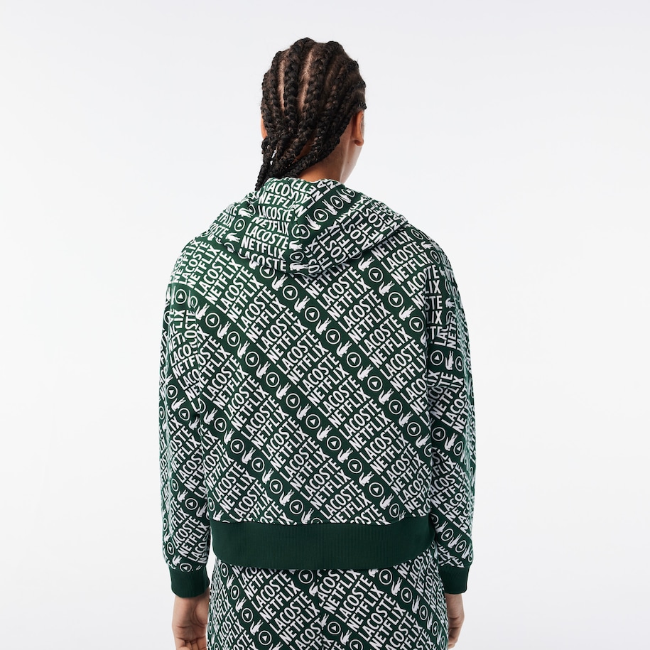 Women&rsquo;s Lacoste x Netflix Organic Cotton Hoodie image number 2
