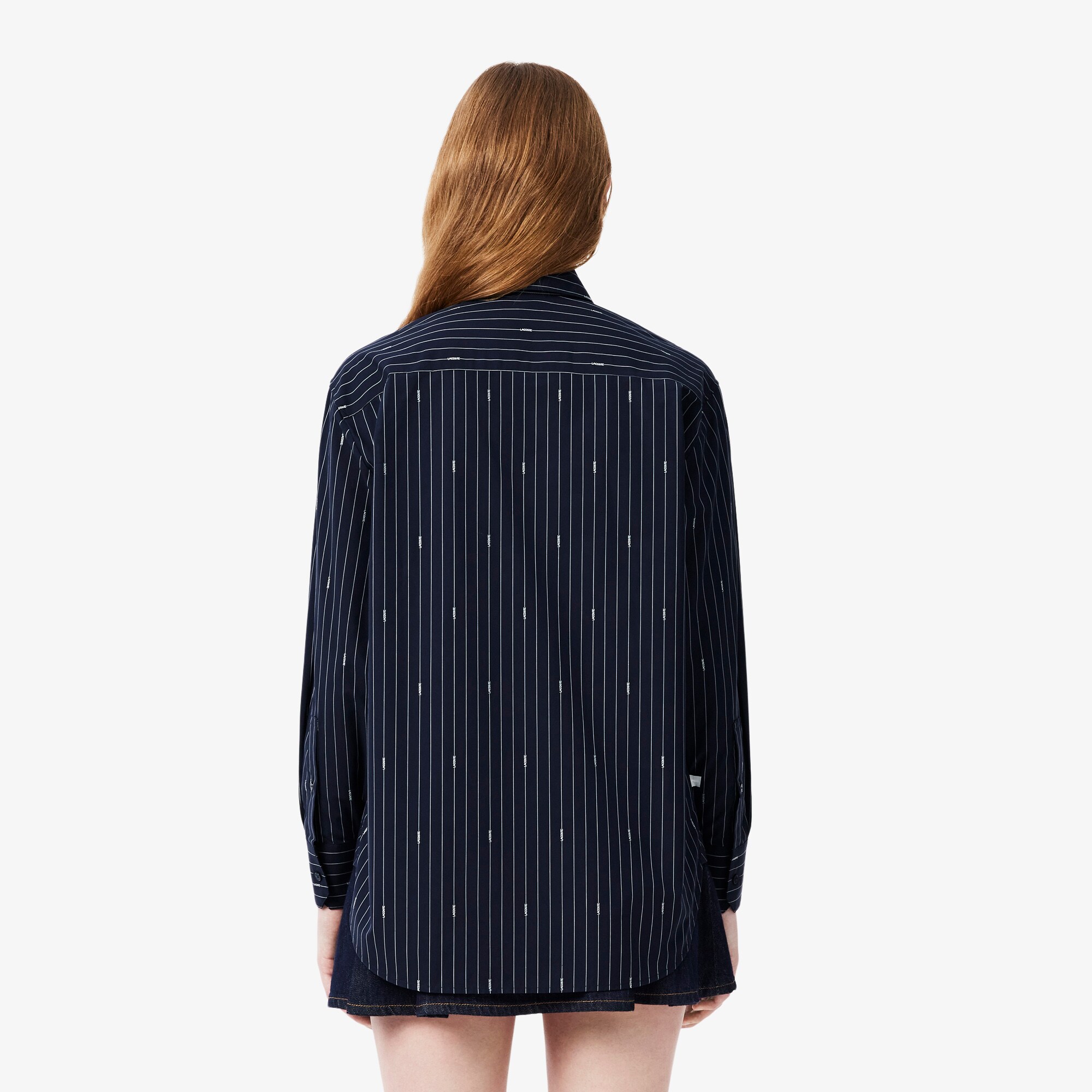 Oversized Striped Jacquard Shirt image number 2