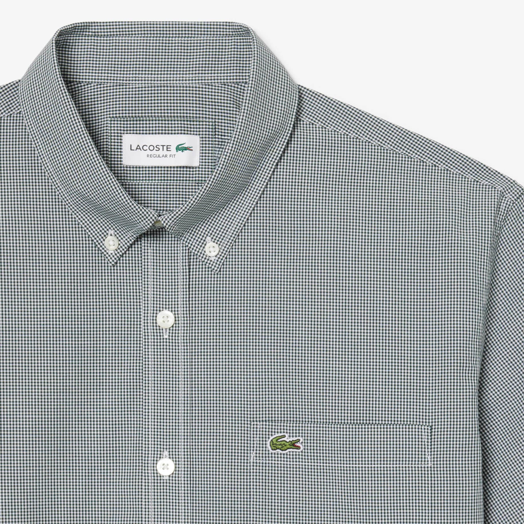 Regular Fit Short Sleeved Gingham Shirt image number 4