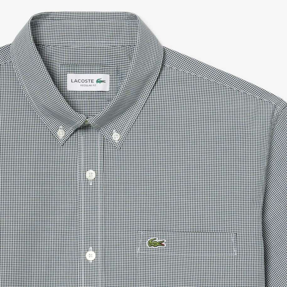 Regular Fit Short Sleeved Gingham Shirt image number 4