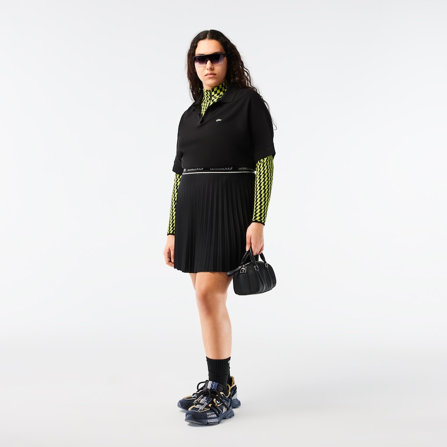 Women's Lacoste Flowy Piqu&eacute; Polo Shirt image number 8