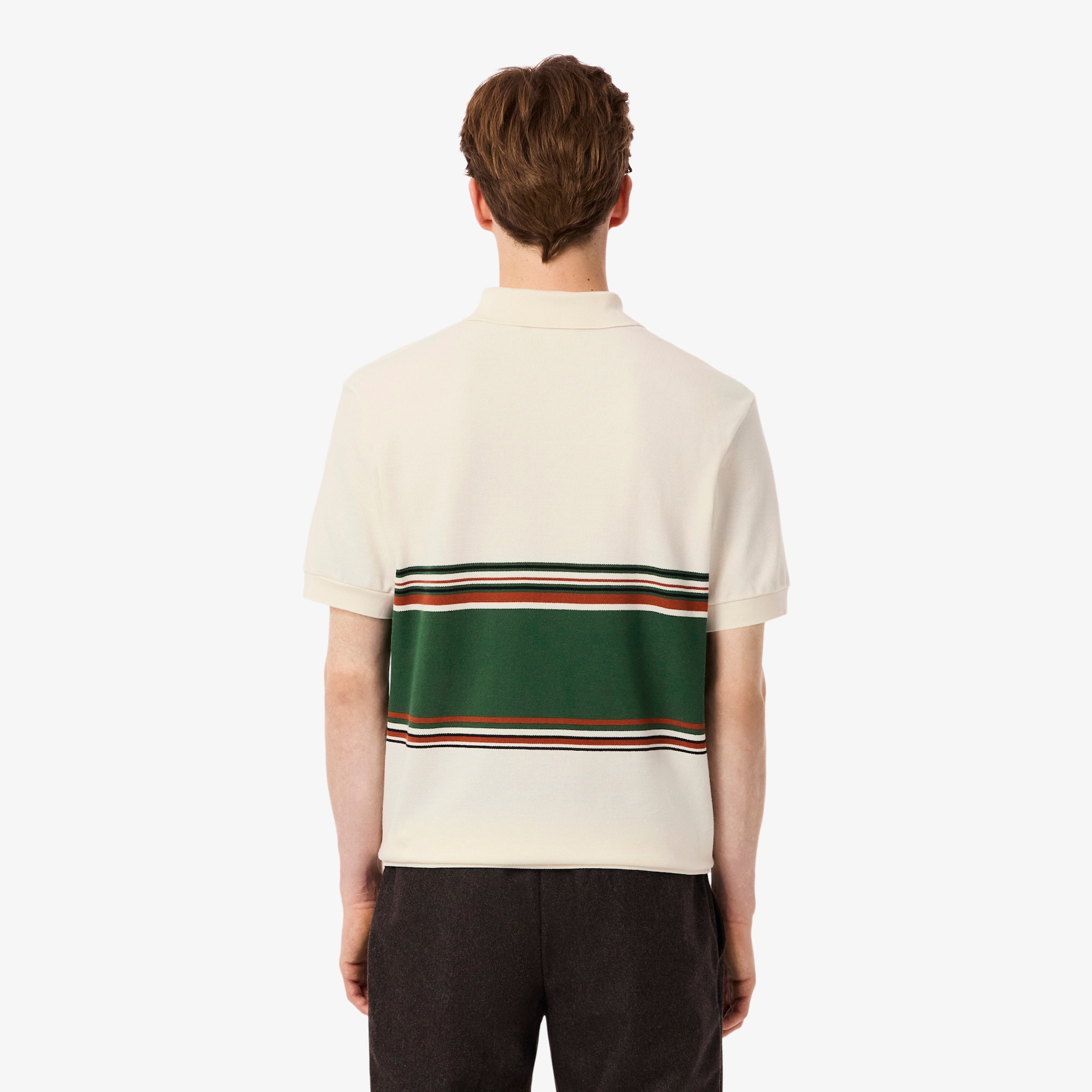 French Made Classic Fit Striped Polo Shirt image number 2