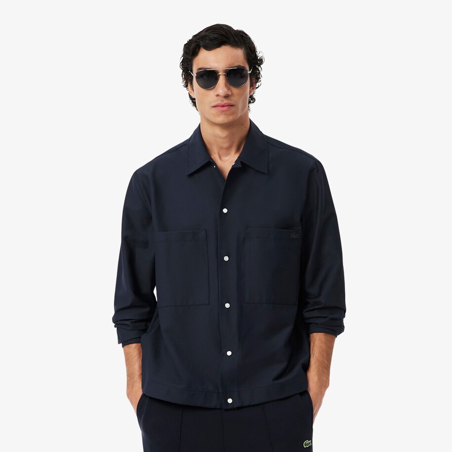 Textured Cotton Overshirt image number 0