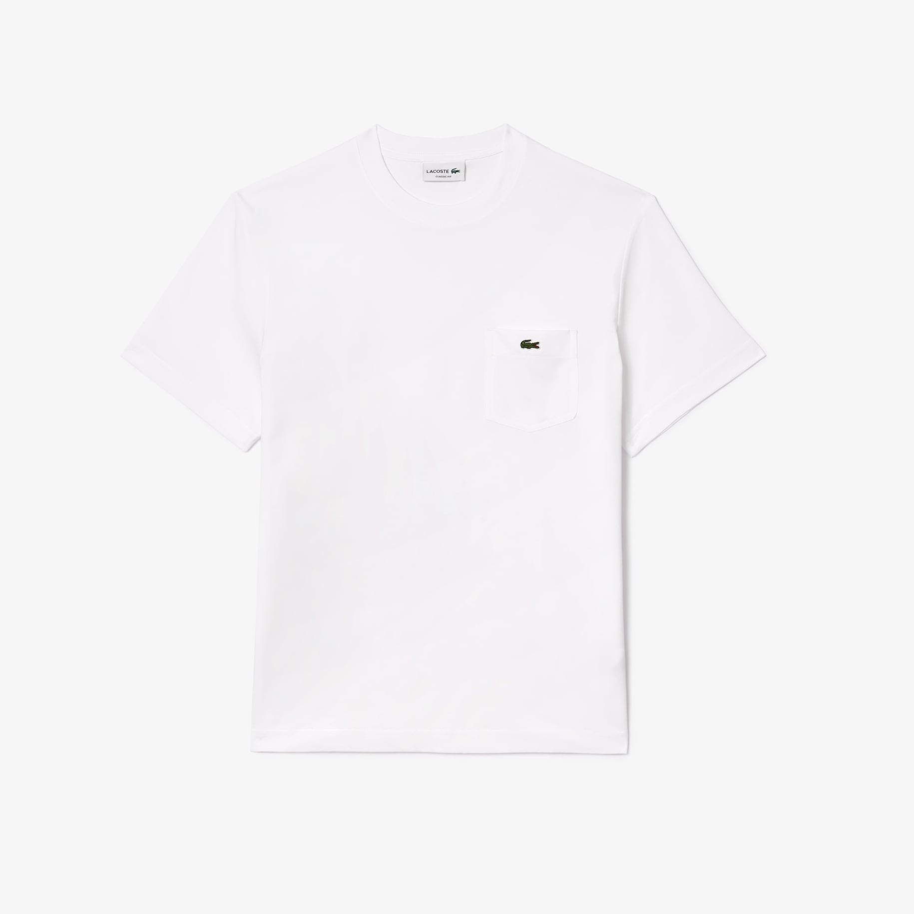 Cotton T-shirt with Breast Pocket image number 3