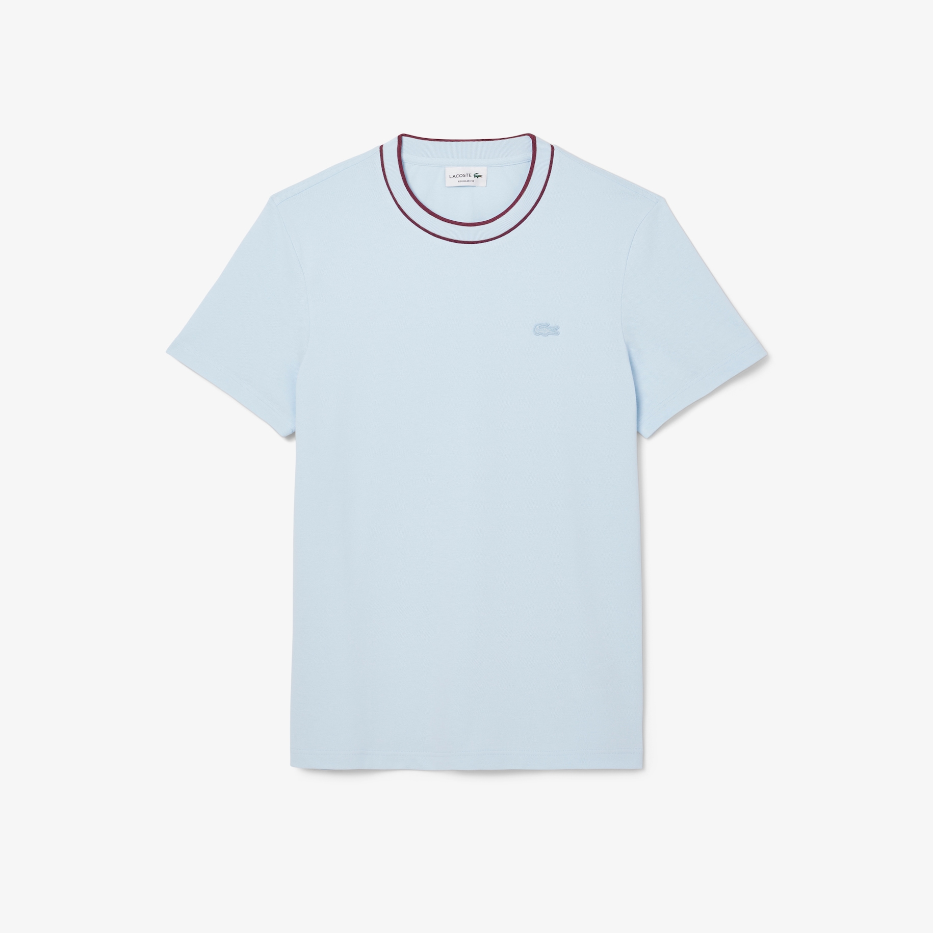 Stretch Piqué Stripe Collar T-shirt image number 3