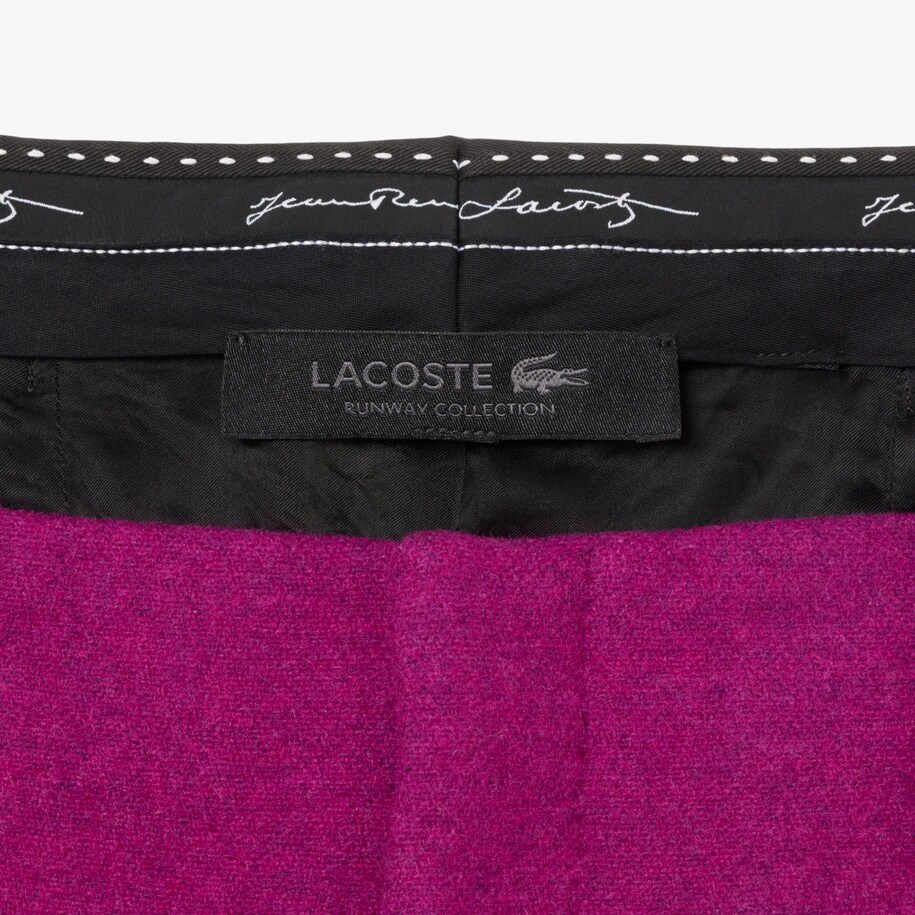 Runway Slub Wool Wide Fit Tailored Pants image number 7