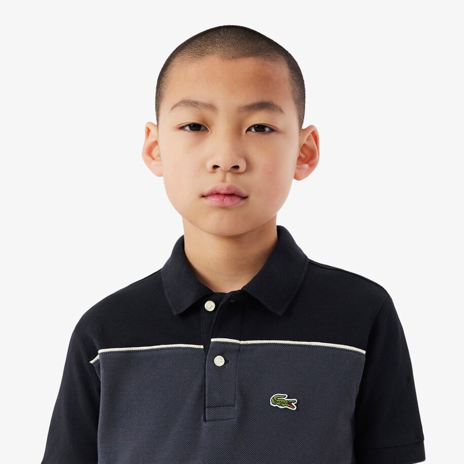 Colorblock Petit Piqu&eacute; Polo Shirt image number 1