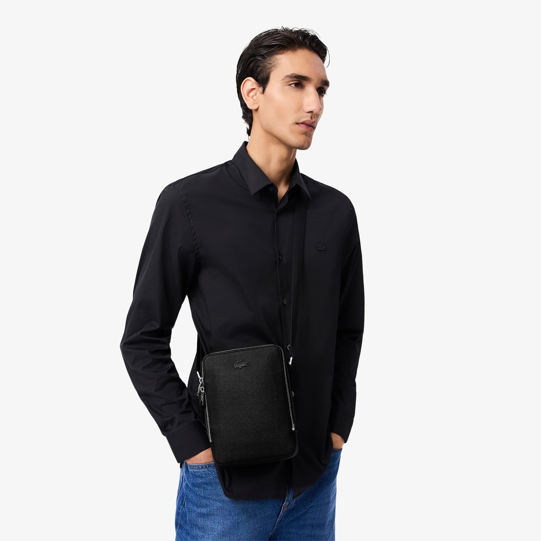 Chantaco Piqu&eacute; Leather Shoulder Bag image number 6