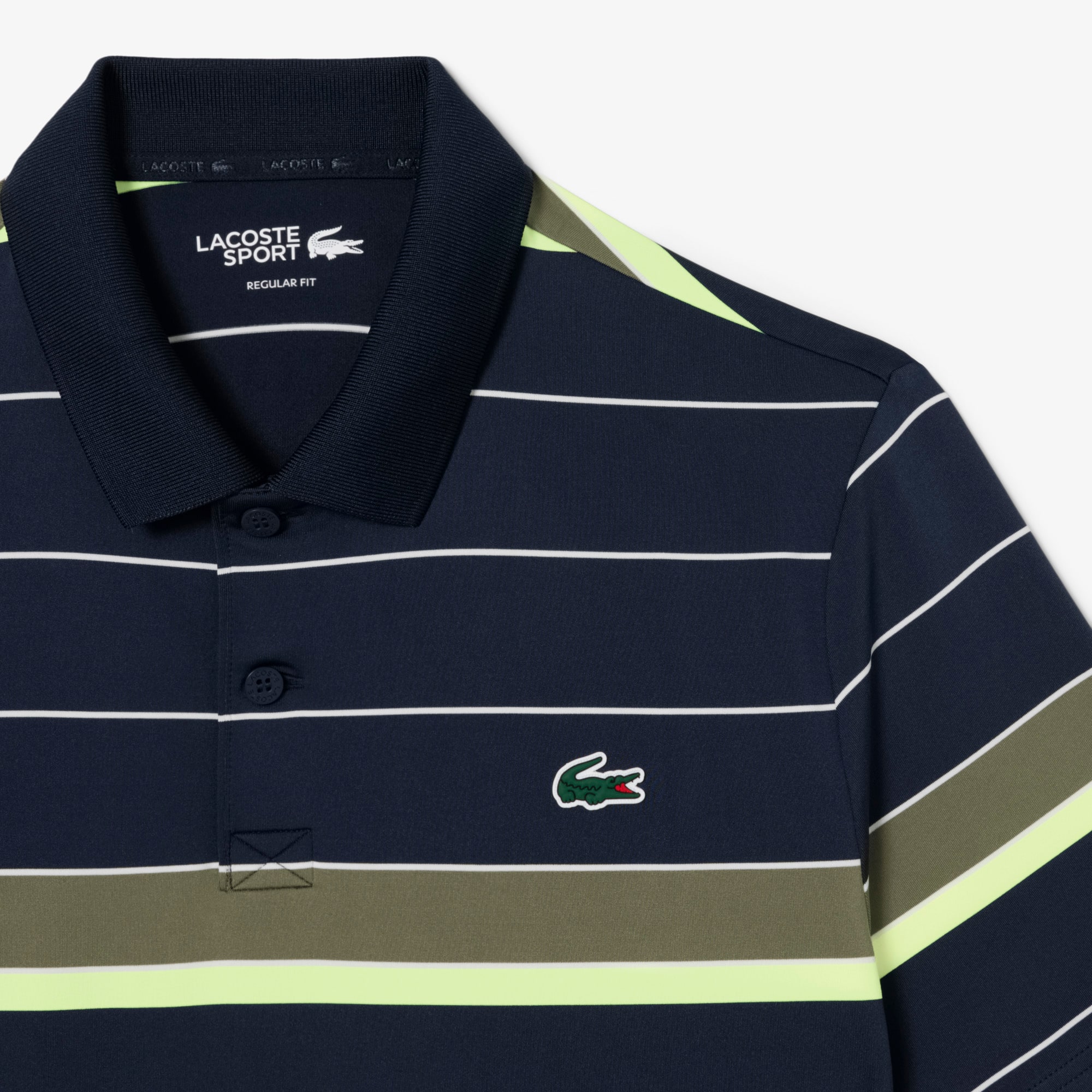 Striped Ultra Dry Stretch Golf Polo Shirt image number 4