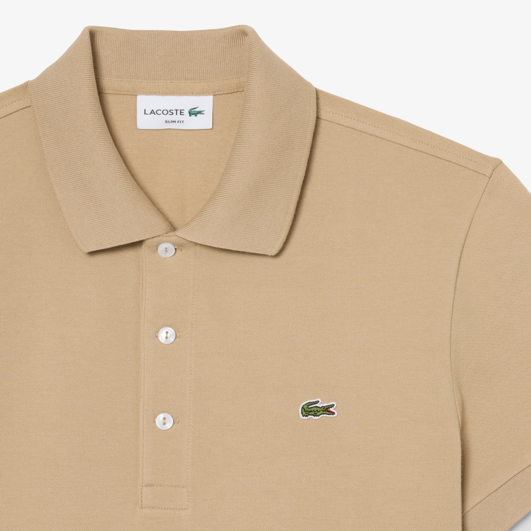 Slim Fit Stretch Piqu&eacute; Polo Shirt image number 1