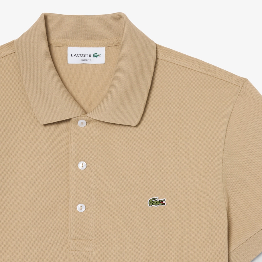 Slim Fit Stretch Piqu&eacute; Polo Shirt image number 1