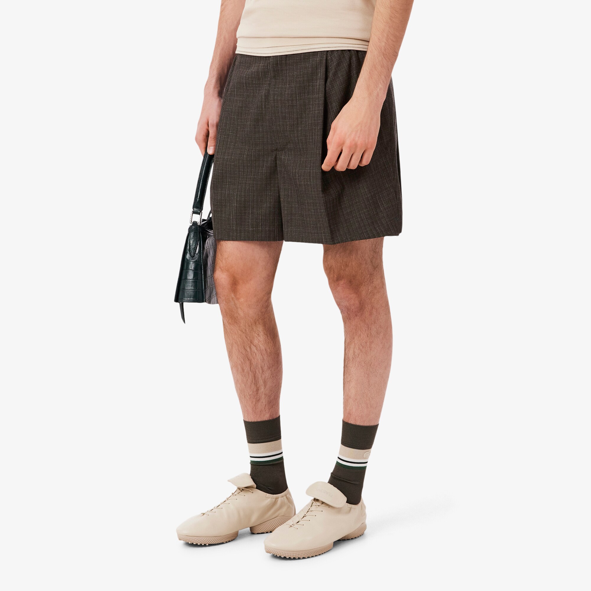 Runway Tailored Wool Bermuda Shorts image number 1