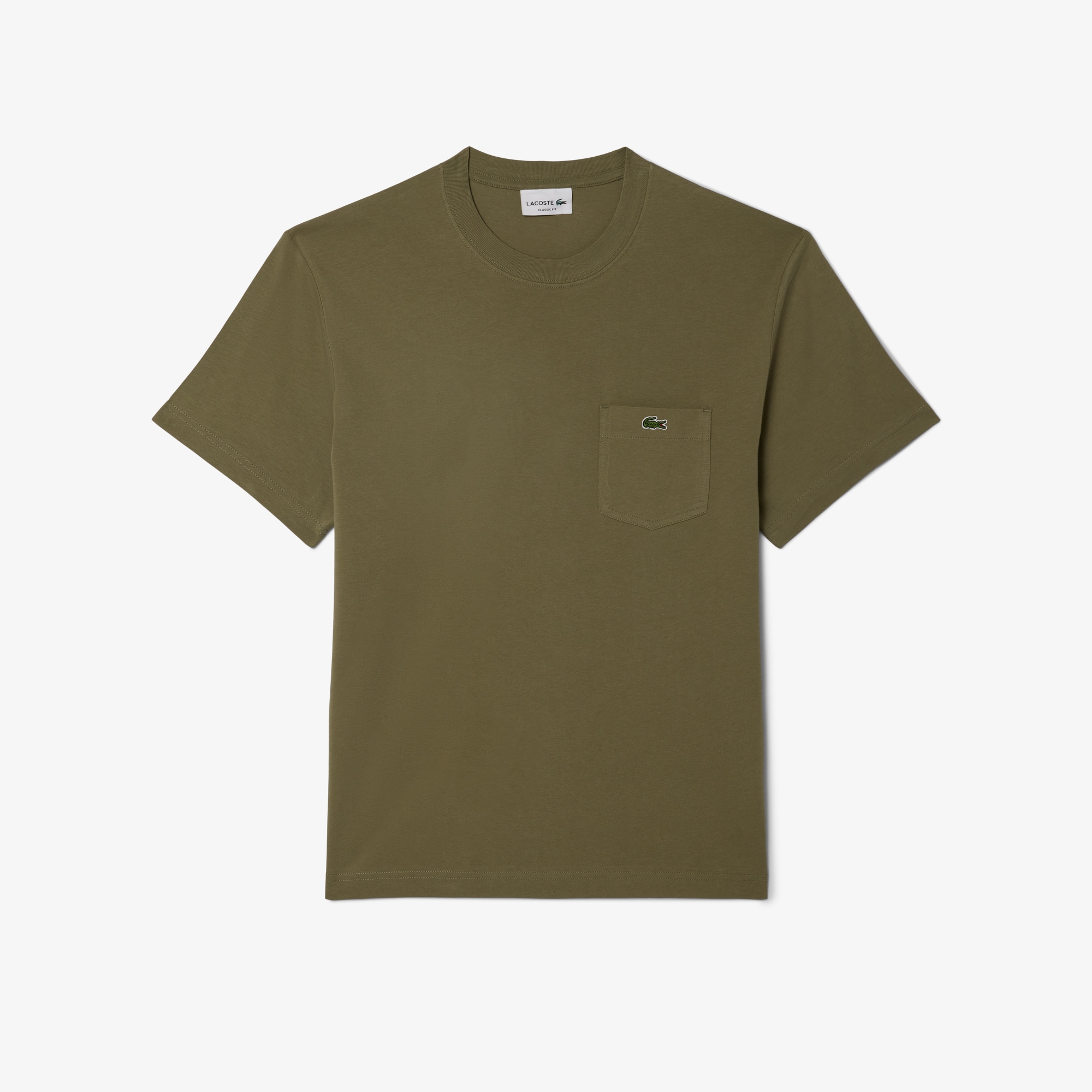 Lacoste｜ (Cotton T-shirt With Breast Pocket (TH2827-166 Lacoste Chest Pocket Cotton Tee Shirt - Navy 166 - TH2827