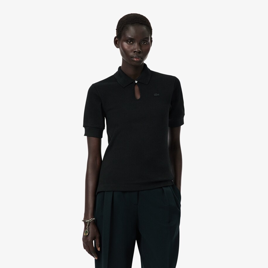 Runway Slim Fit Heavy Piqu&eacute; Polo Shirt image number 0