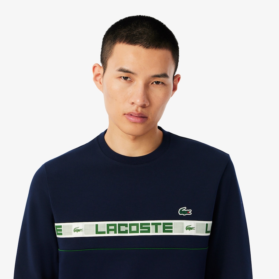 Branded Stripe Tennis Sweatshirt image number 1
