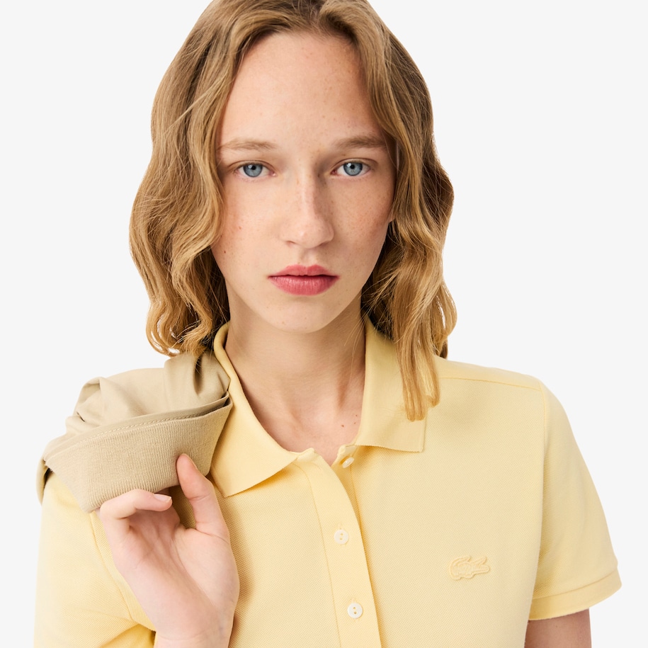 L.12.D Slim Fit Stretch Mini Piqué Polo Shirt image number 1