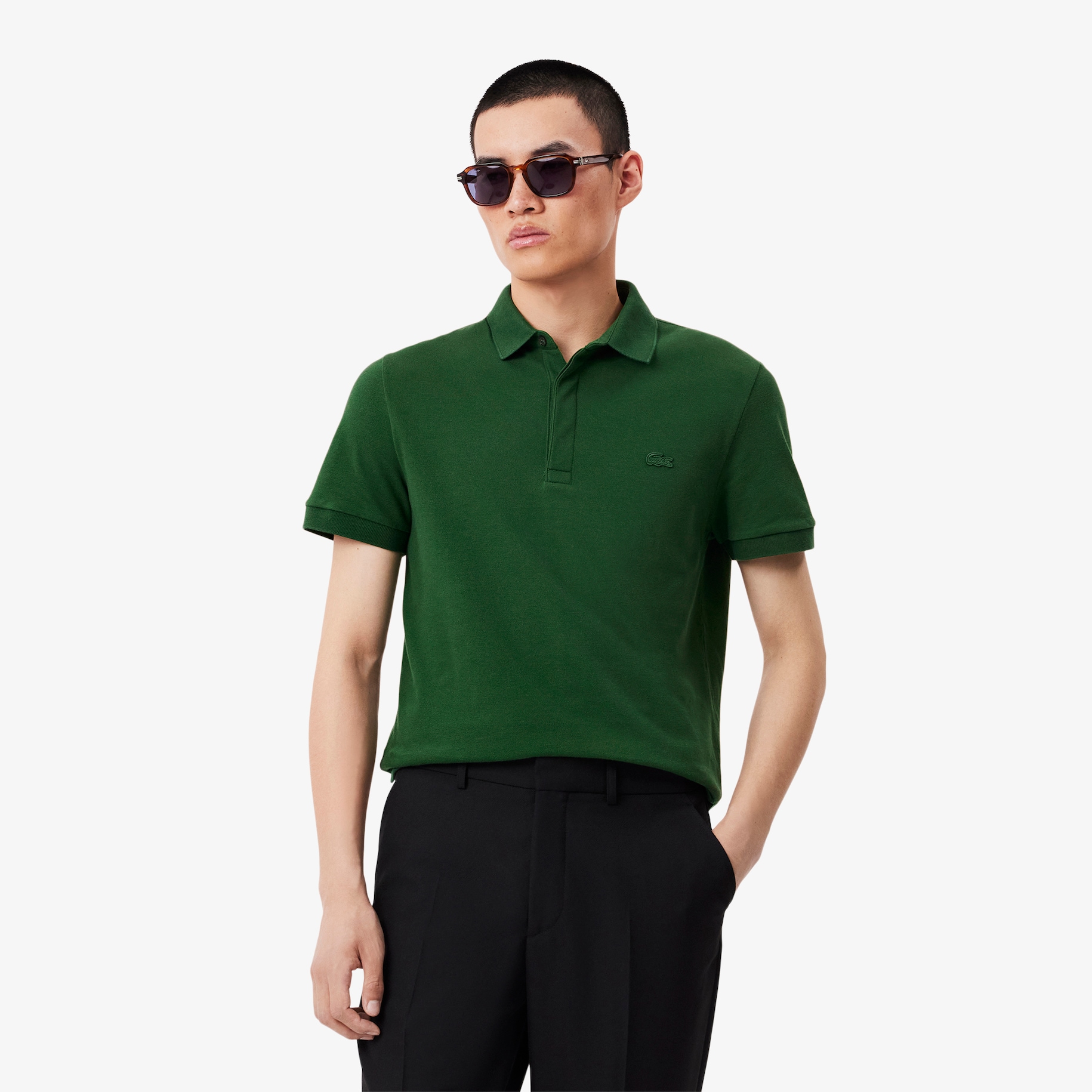 Regular Fit Paris Stretch Piqu&eacute; Polo Shirt image number 0