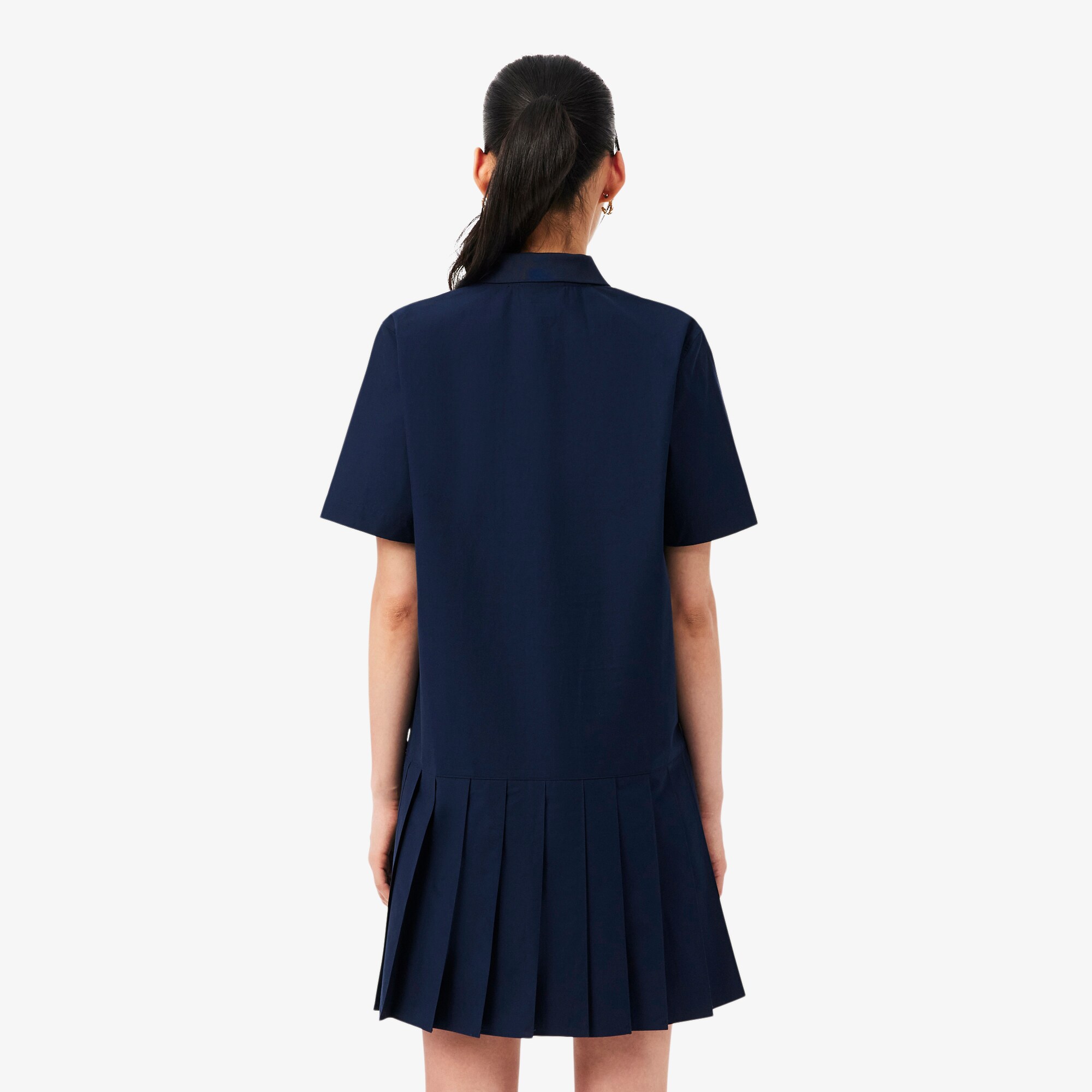 Short Sleeved Poplin Polo Dress image number 2