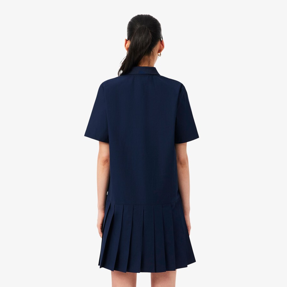 Short Sleeved Poplin Polo Dress image number 2